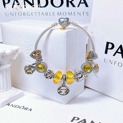 Vòng Pandora Màu Vàng Thiên Thần