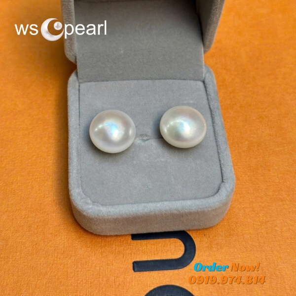 Bông Tai Ngọc Trai Trắng Dáng Nụ Bông Tai Ngọc Trai Trắng Dáng Nụ