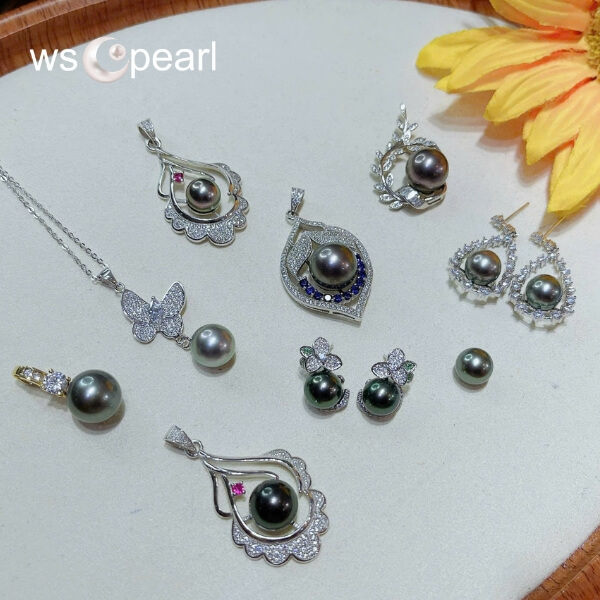 Bộ trang sức ngọc trai Tahiti