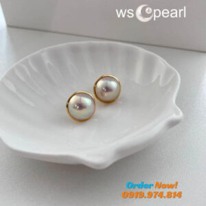 Bông Tai Vàng Ngọc Trai Mabe